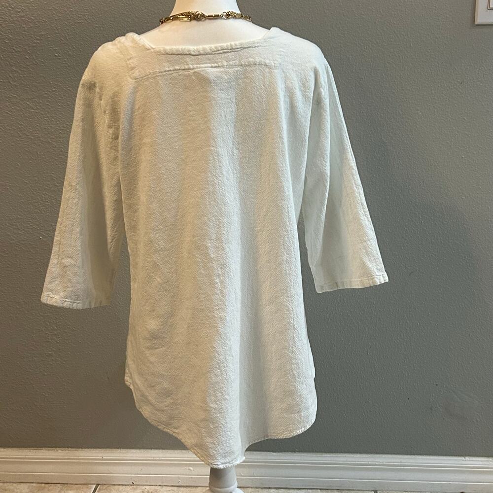 Cottonseed Vintage Octopus Graphic Linen-Feel Top | 100% Cotton | Size M - Picture 2 of 3
